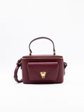 Minibag Coccinelle aus genarbtem Ribisel-Leder