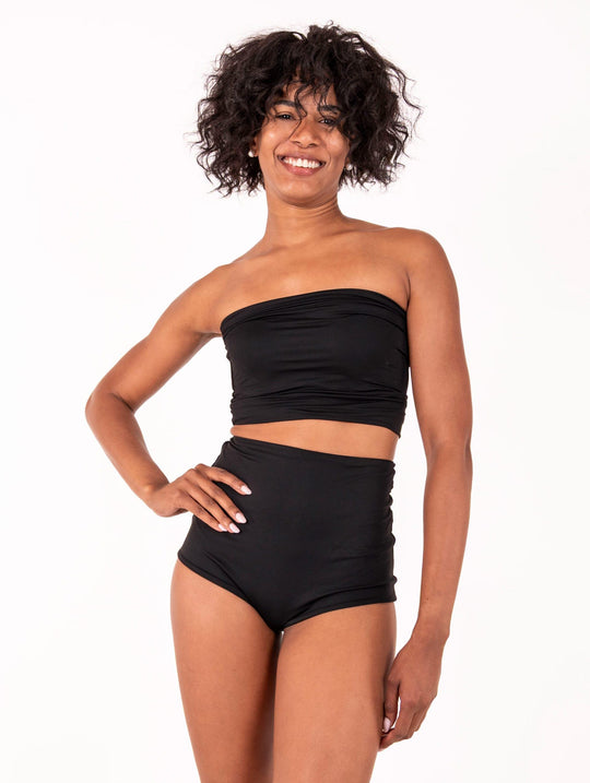 Fascia e Coulotte LeTube in Lycra Nero