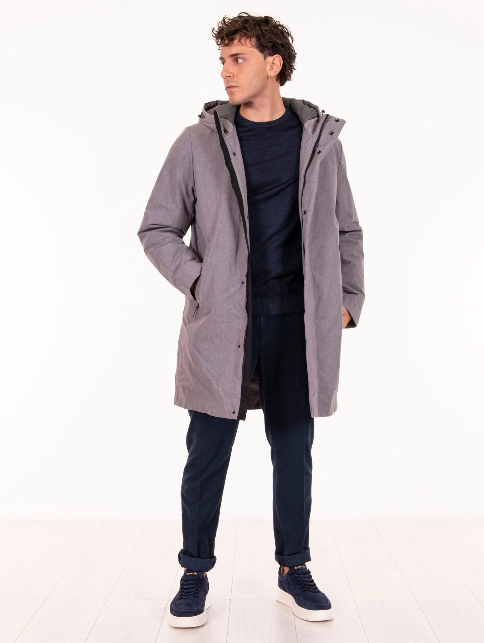 Parka Tedori People of Shibuya in Tessuto Tecnico Grigio TEDORIPM941950 People of Shibuya