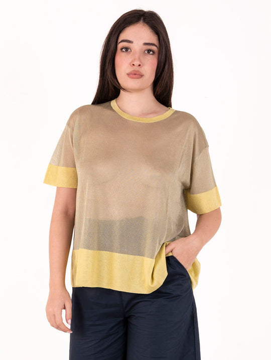 Maglia Alessia Santi in Misto Viscosa Verde