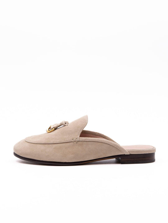 Coccinelle Loop Sabots in Sand Suede