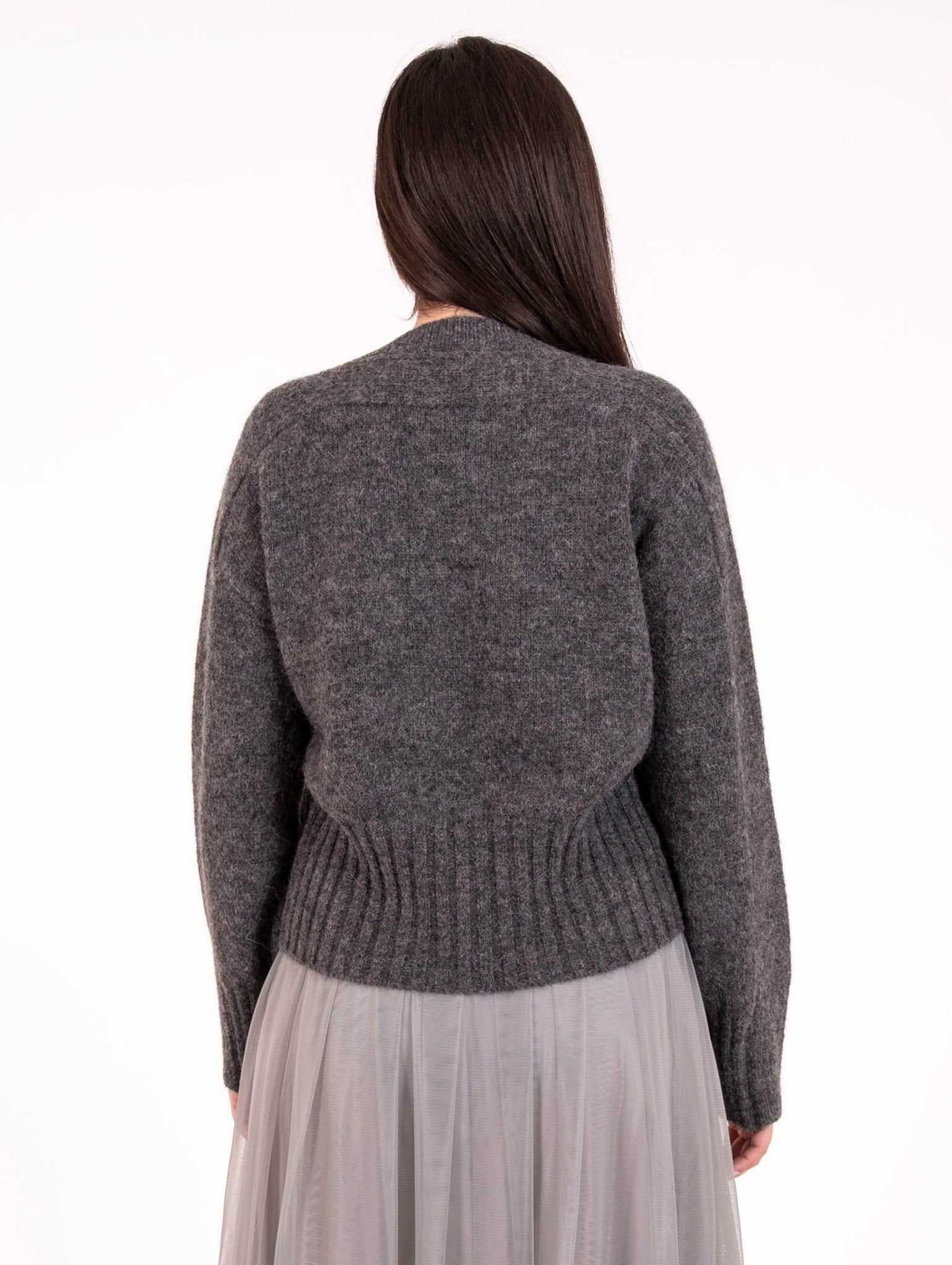 Pull Alpha Studio Catene in Lana e Alpaca Grigio AD-44102005 Alpha Studio