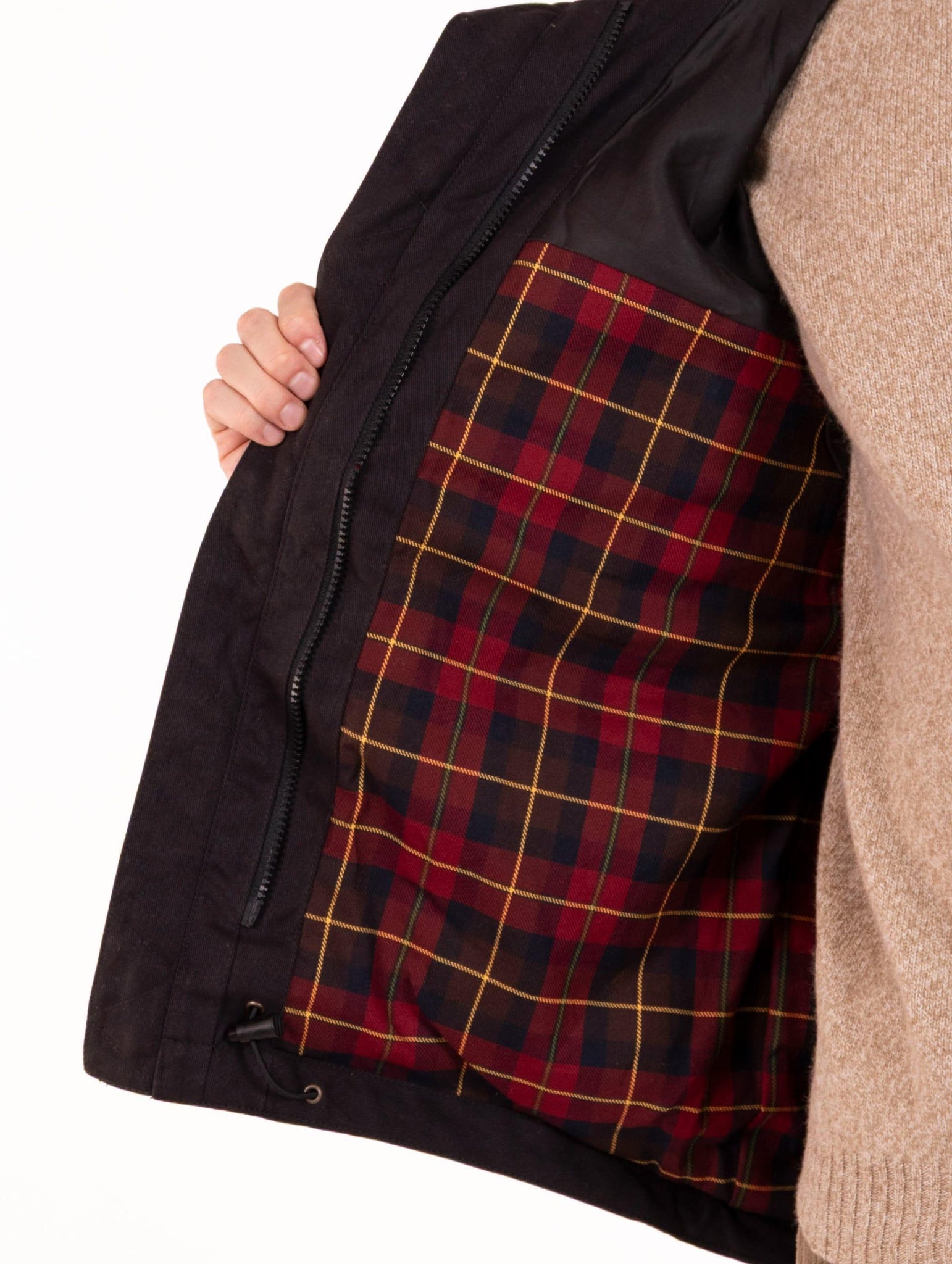 Giubbotto Manifattura Ceccarelli in Cotone Idrorepellente Nero W7085-WXBLACK Manifattura Ceccarelli