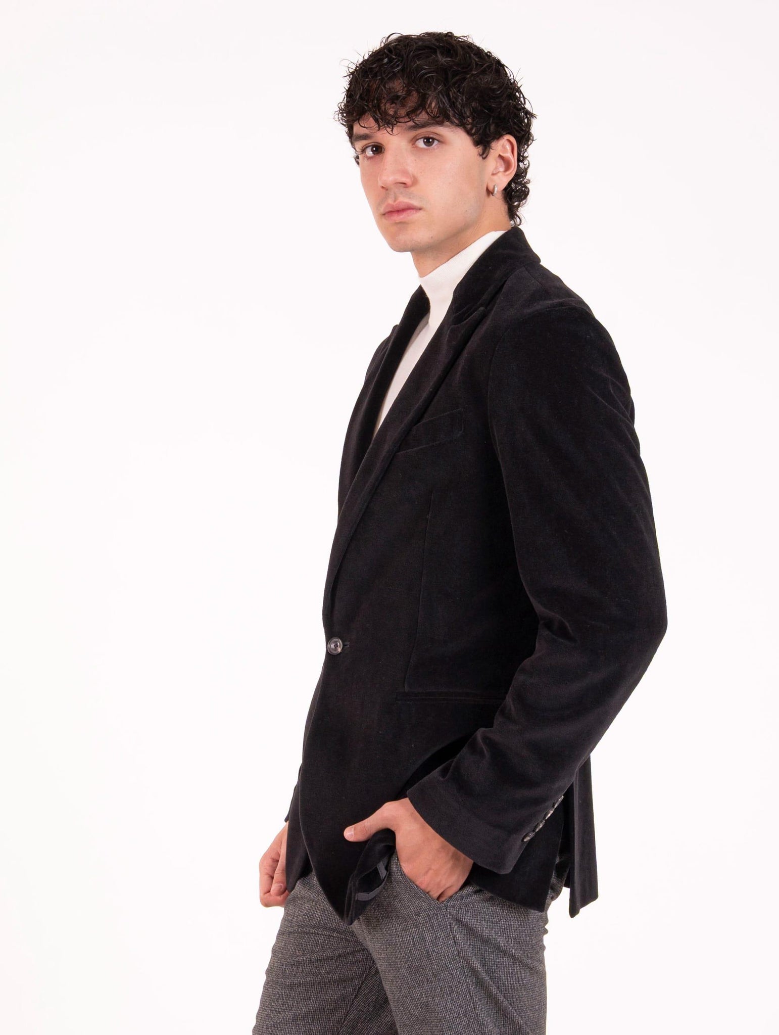 Giacca Circolo 1901 in Velluto Nera CN4972G007 Circolo 1901