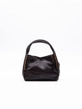 Borsa Kura Campomaggi con Borchie in Pelle Testa di Moro