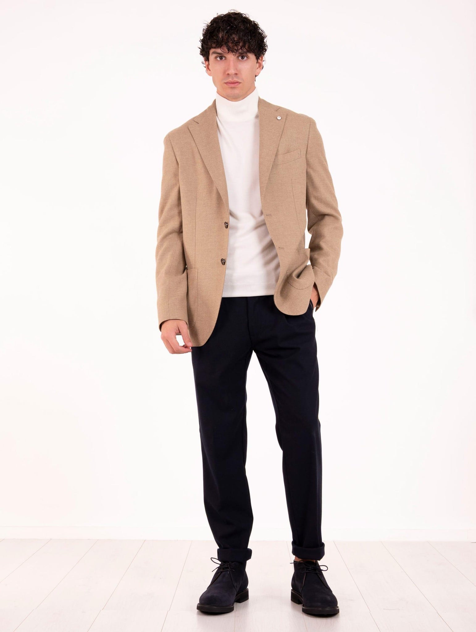 Giacca L.B.M. 1911 in Cotone Beige Melange 26925252703 L.B.M. 1911