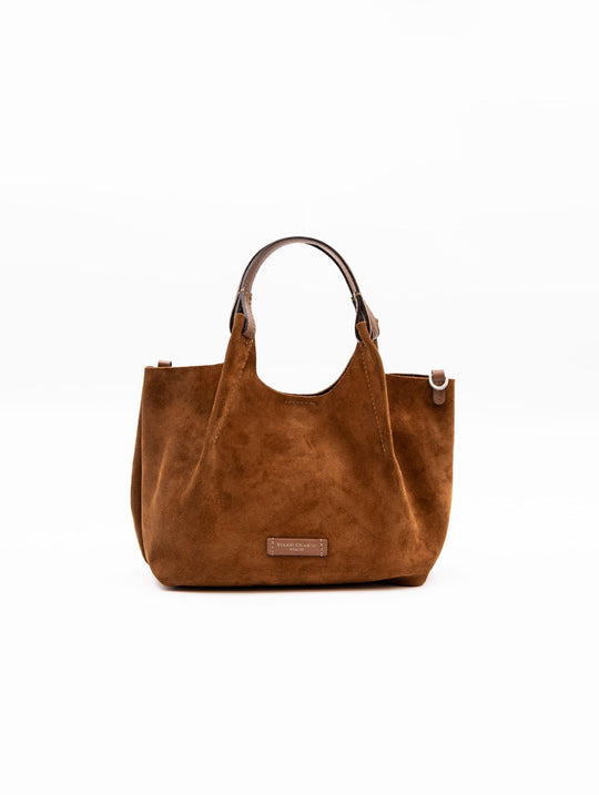 Dua Gianni Chiarini Bag in Cognac Suede