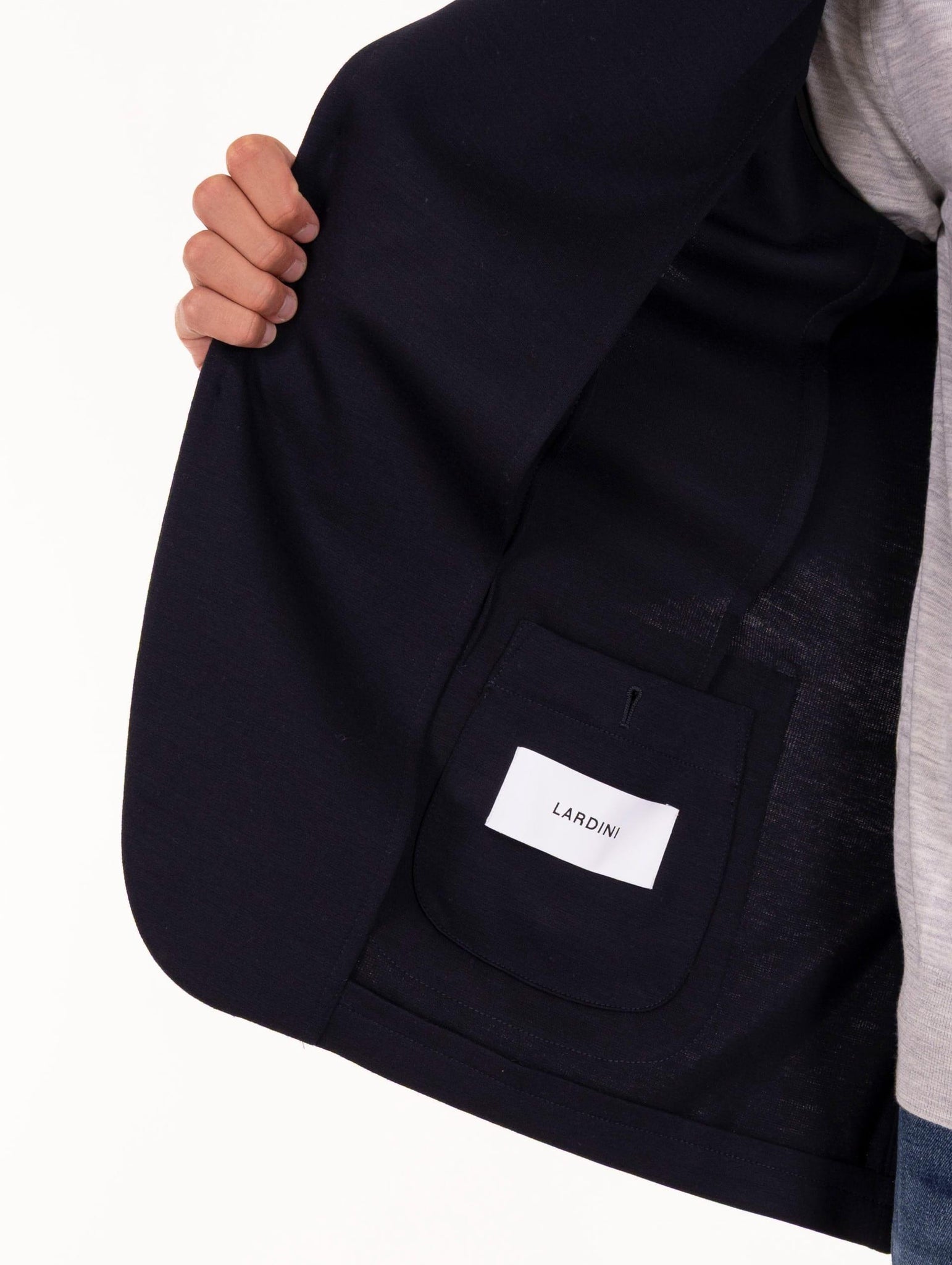 Giacca Lardini in Lyocell e Viscosa Blu CN949E11850 Lardini