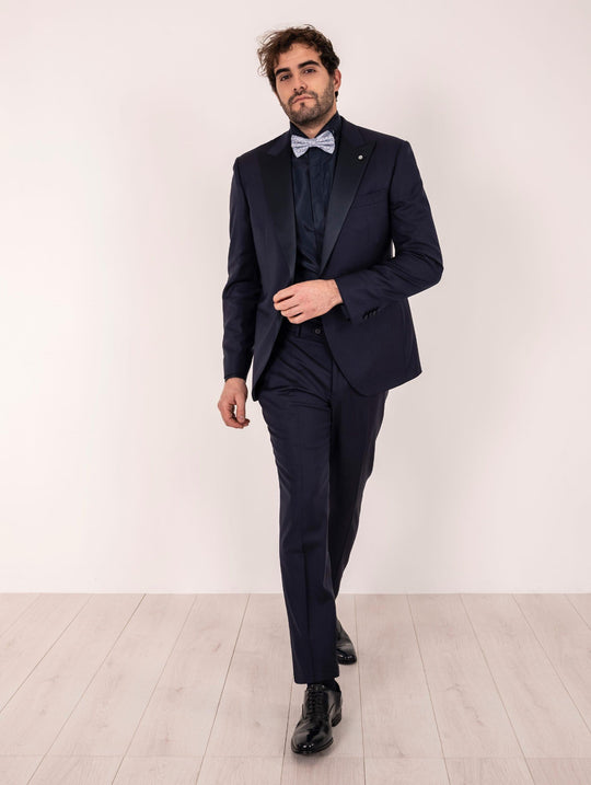 Smoking Sartorial Luigi Bianchi Mantova Fratelli Cerruti Blue