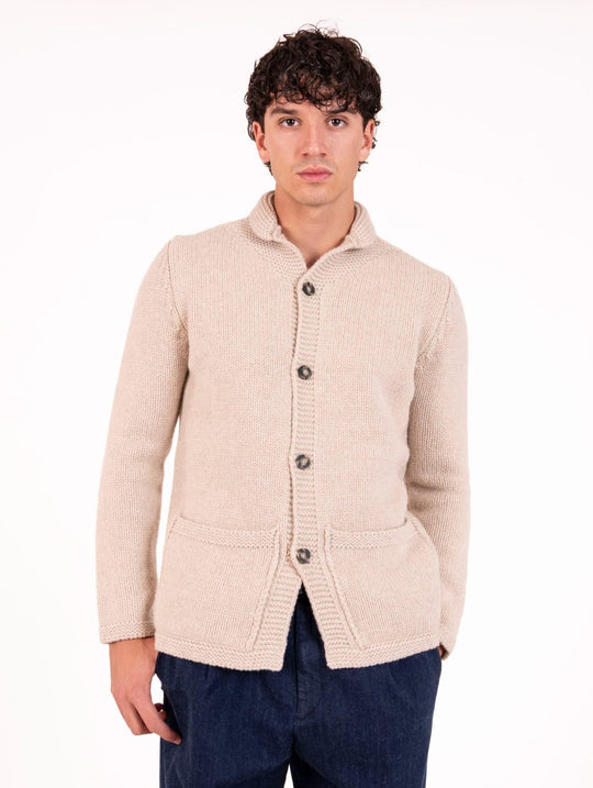 Japan Luigi Gentile Jacket in Sand Wool and Cashmere