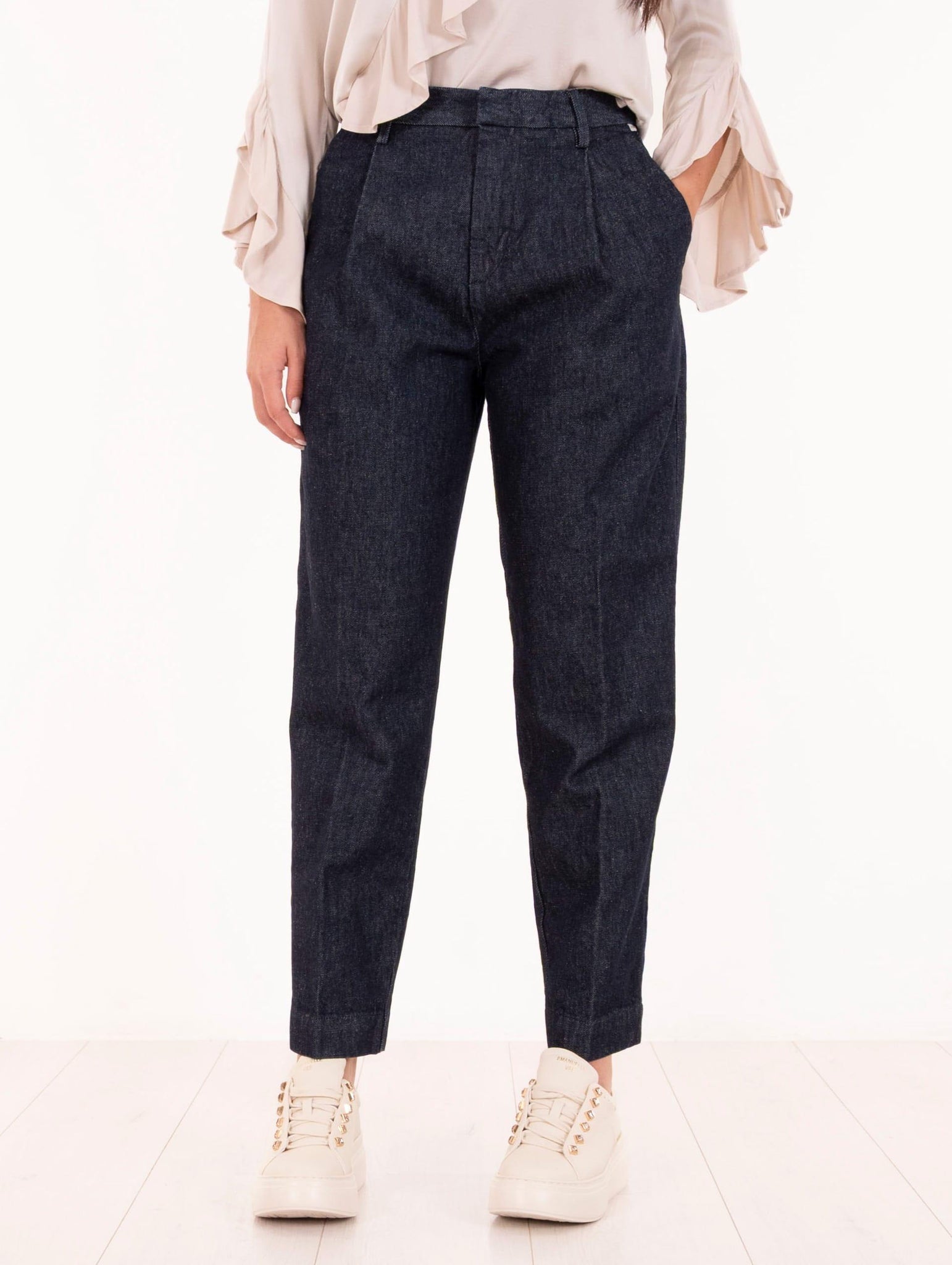 Pantalone Chino Maemi Roy Roger's in Denim Blu RND199D4020021C0999 Roy Roger's