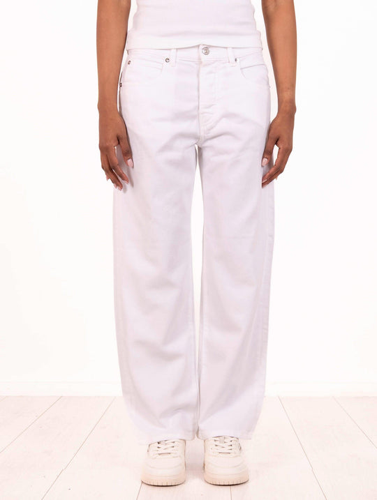 New Oskar Roy Roger's Pants in White Cotton
