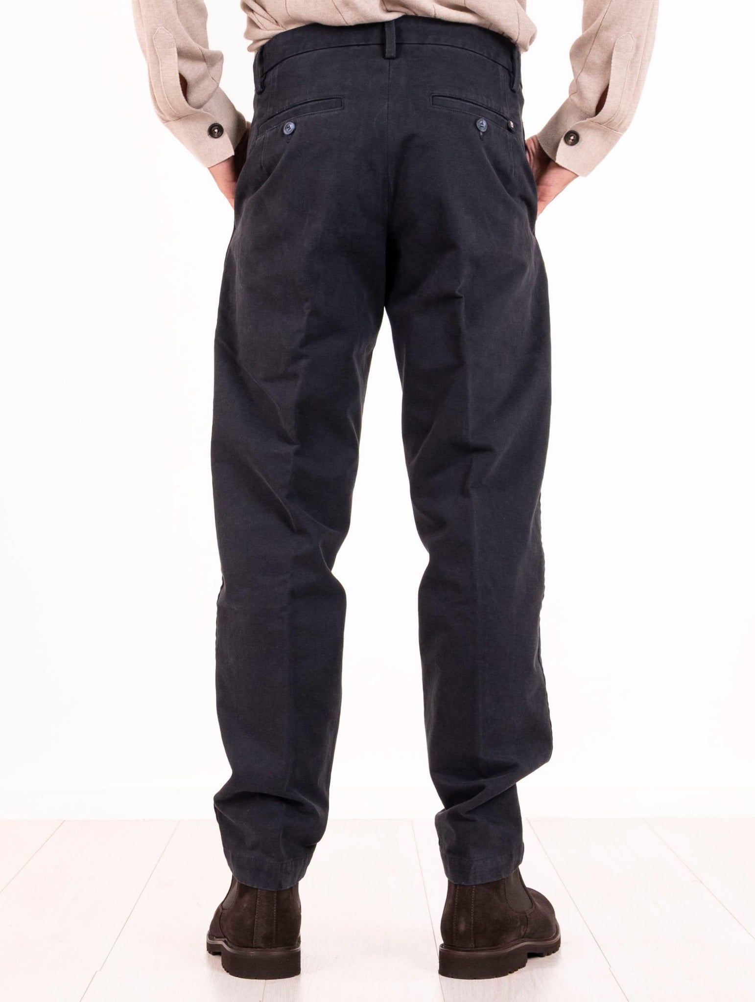 Pantalone Re-Hash in Cotone Blu P7012355ORBLSC Re-Hash