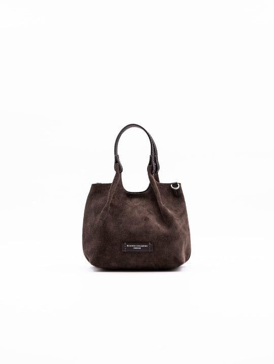 Minibag Two Gianni Chiarini in Suede Moka