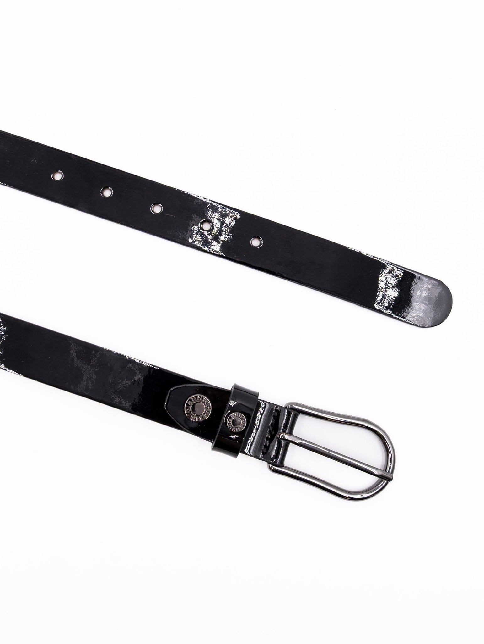Cintura Gianni Chiarini in Pelle Lucida Nera CN3702VRPIU001 Gianni Chiarini