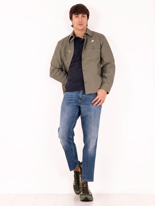 Camicia Umbert K-Way in Tessuto Tecnico Verde