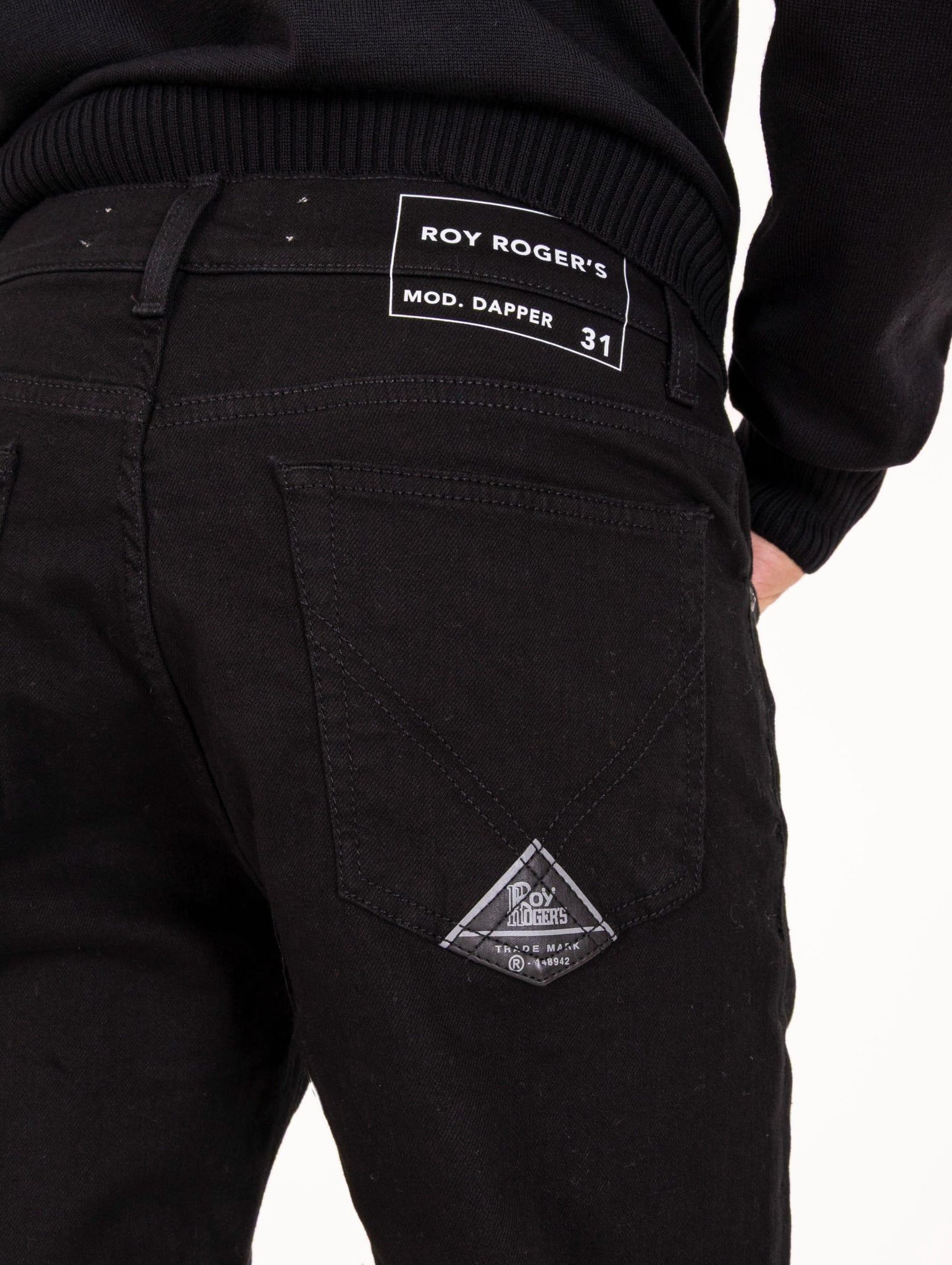 Jeans Roy Roger's Stay Black in Denim Nero RRU108N1151182C0998 Roy Roger's