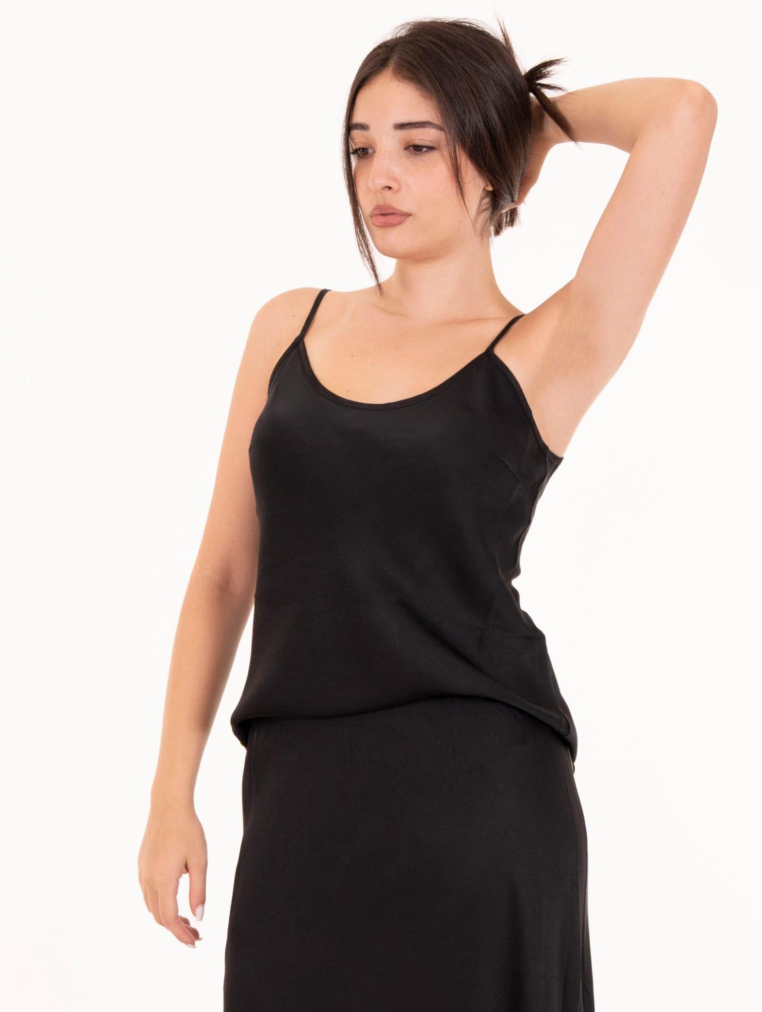 Top Daniele Fiesoli in Viscosa Stretch Nero 326213 Daniele Fiesoli