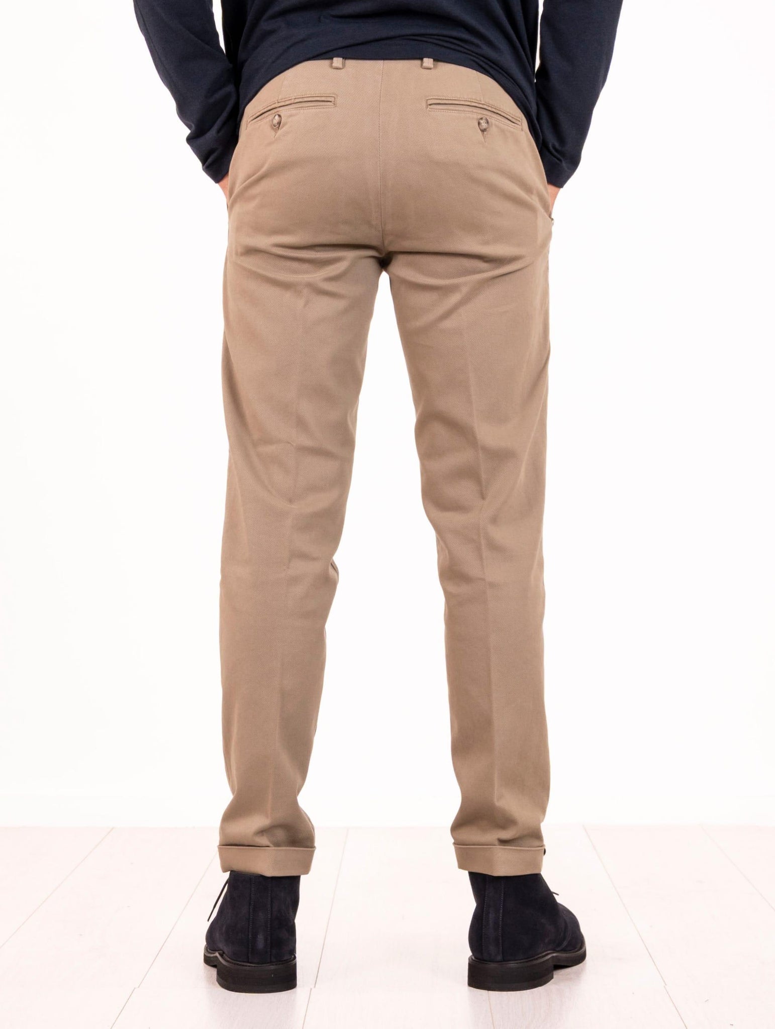 Pantalone Re-Hash in Cotone e Tencel Beige P2492417JM7014 Re-Hash