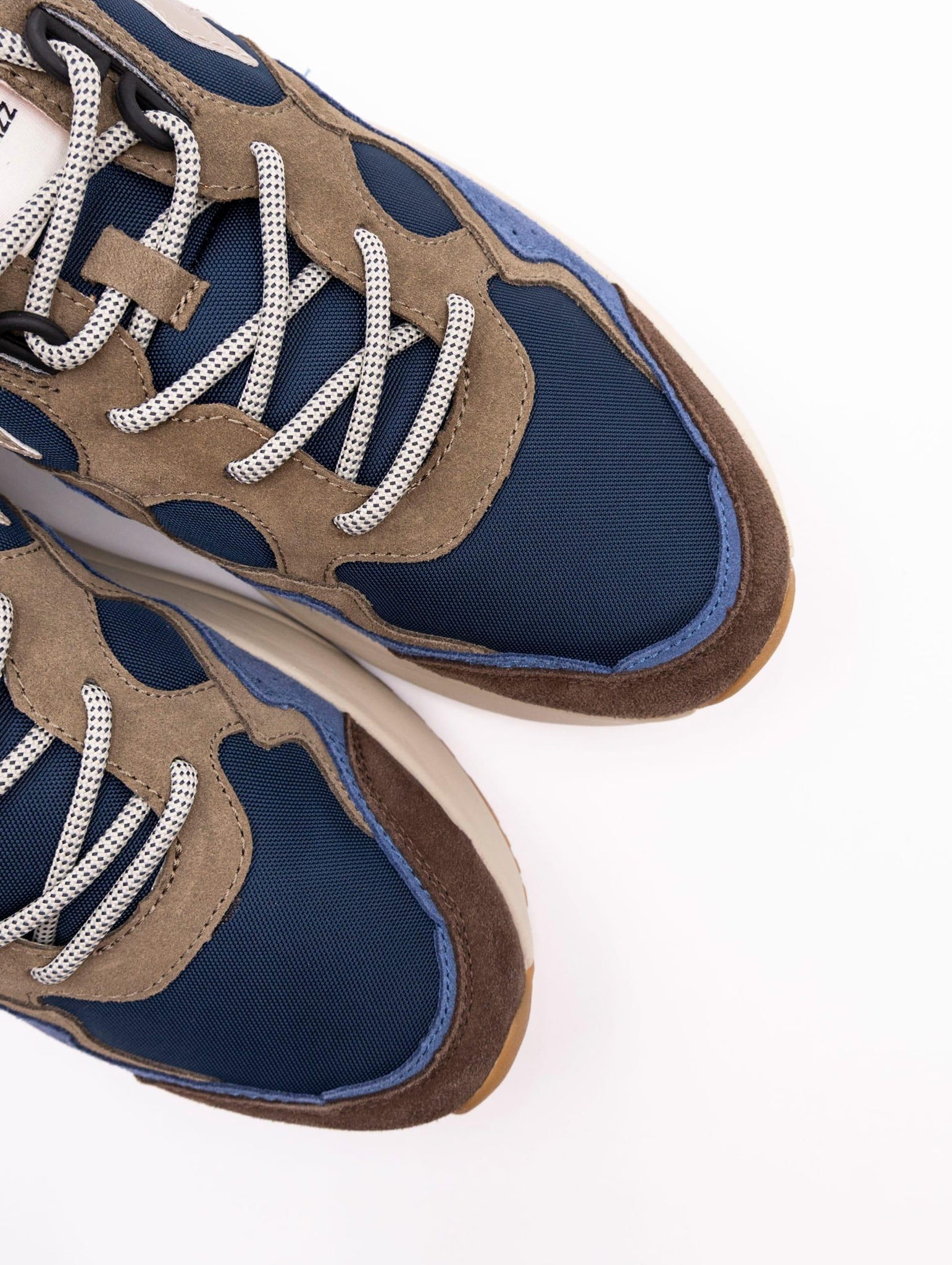 Sneakers Flick W6YZ in Tessuto Tecnico e Suede Navy e Tortora FLICK-MSUEDE/NYLON W6YZ