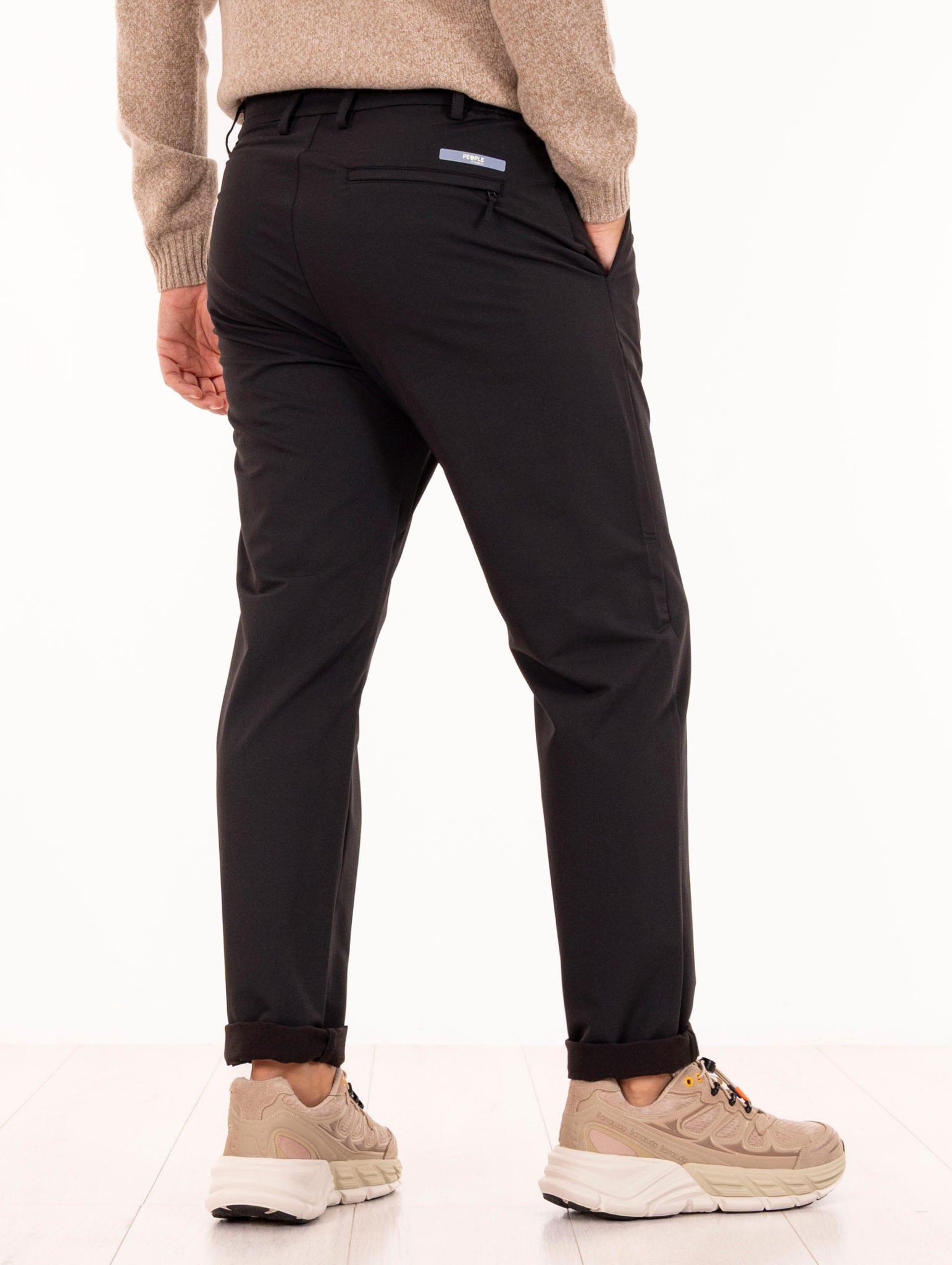 Pantalone Kobra People of Shibuya in Tessuto Tecnico Nero KOBRAPM937999 People of Shibuya