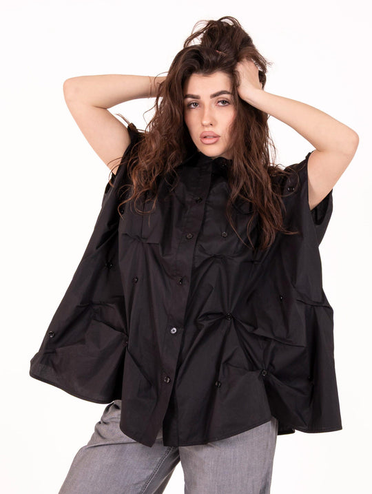 Camicia M/M Meimeij in Cotone Nera