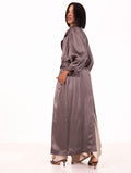 Trenchcoat Alysi Satin Schlammfarbe