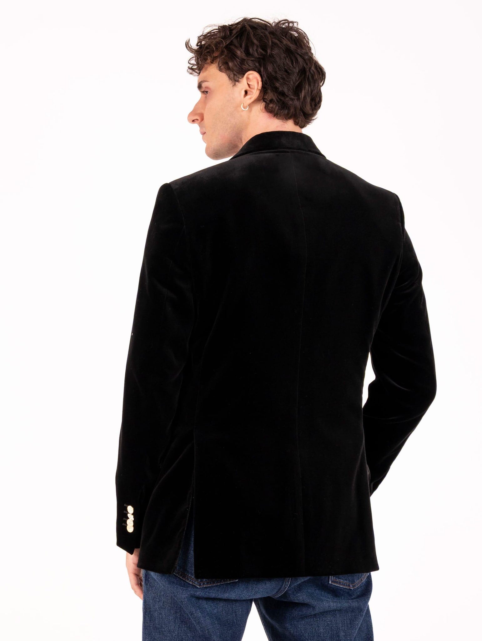 Giacca Lardini in Velluto Nera AA6926ER999 Lardini