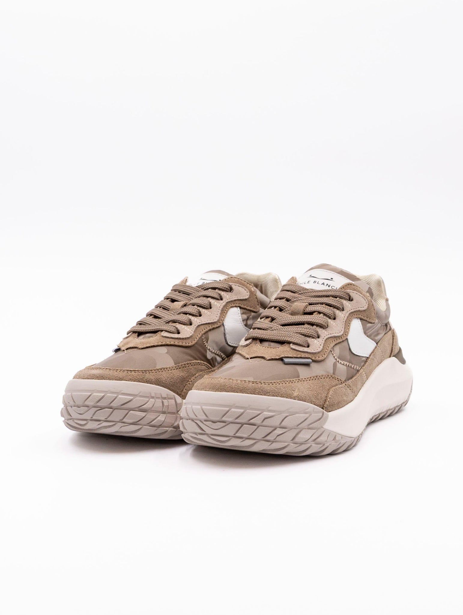 Sneakers Club Act Voile Blanche in Suede e Nylon Marrone Oro CLUBACTWLIGHTBROWNGOLD Voile Blanche