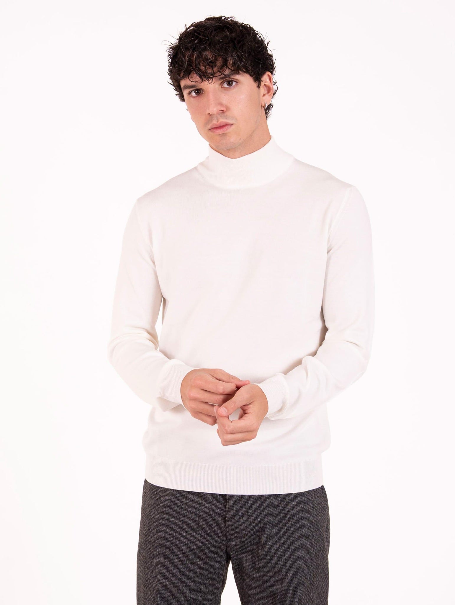 Lupetto Zanieri in Lana Merycash Bianco CG-LPU-21018387 Zanieri