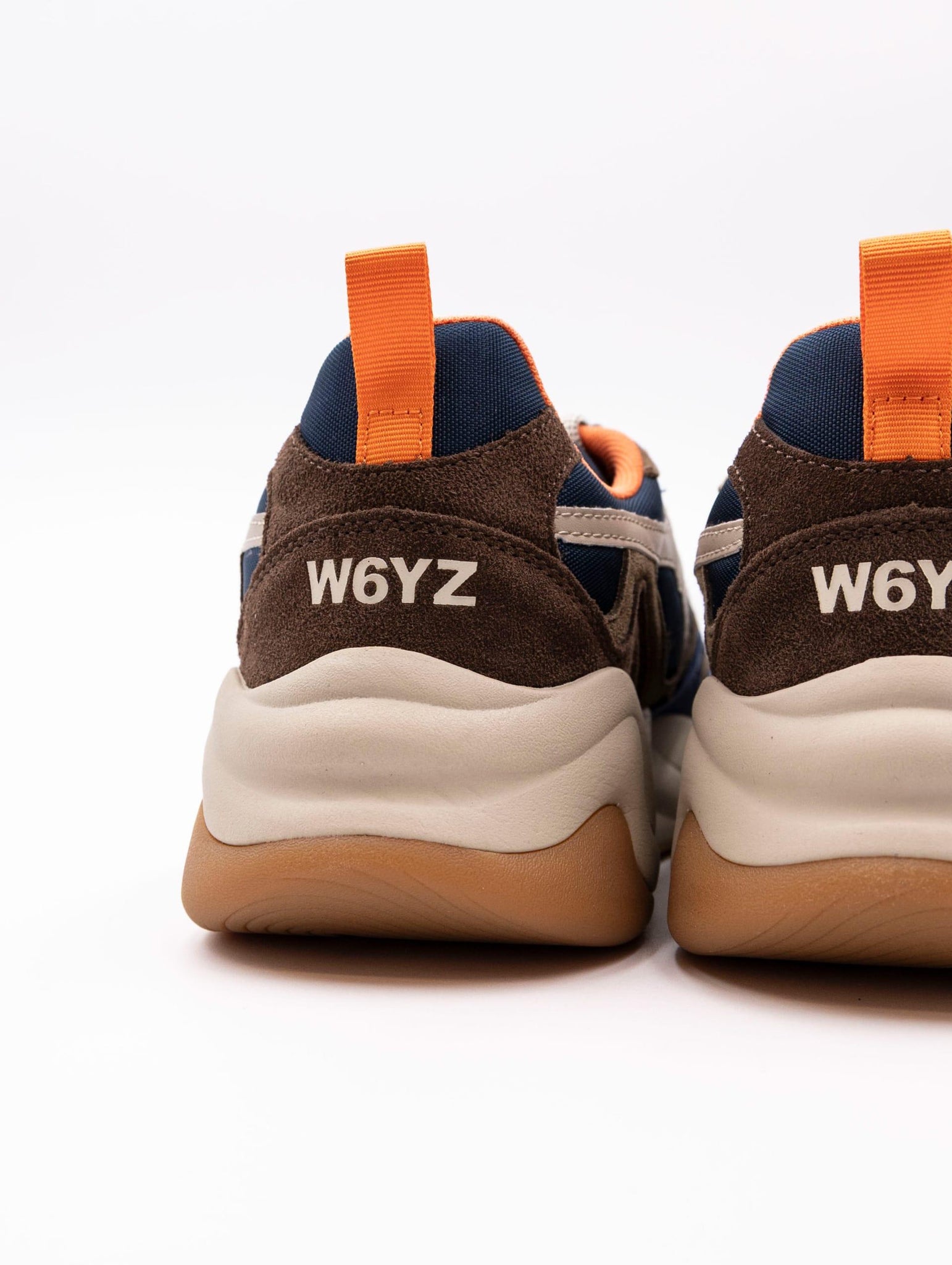 Sneakers Flick W6YZ in Tessuto Tecnico e Suede Navy e Tortora FLICK-MSUEDE/NYLON W6YZ