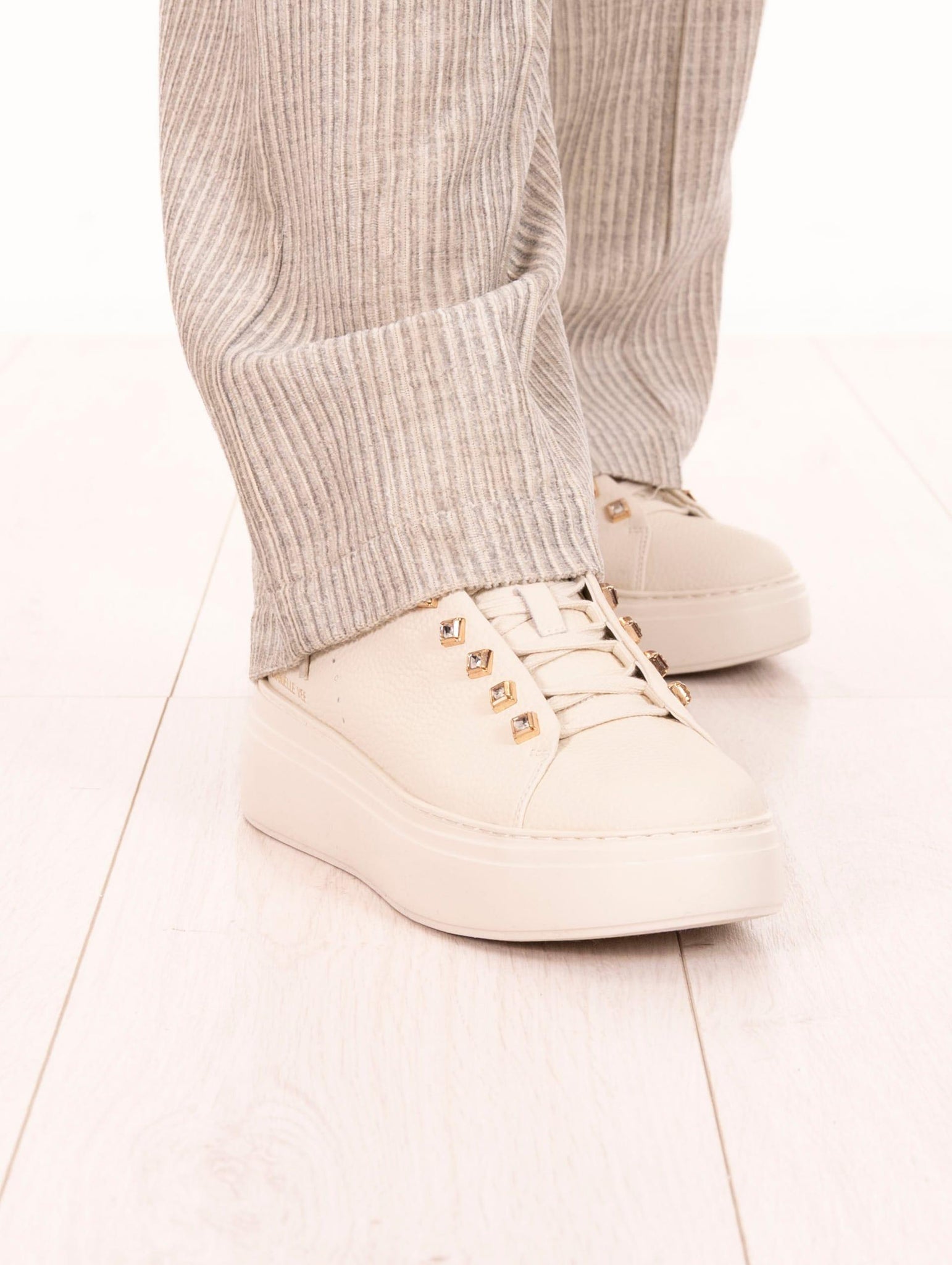 Sneakers Platform Emanuelle Vee Avorio 452P-503-15-P13IVORY Emanuelle Vee