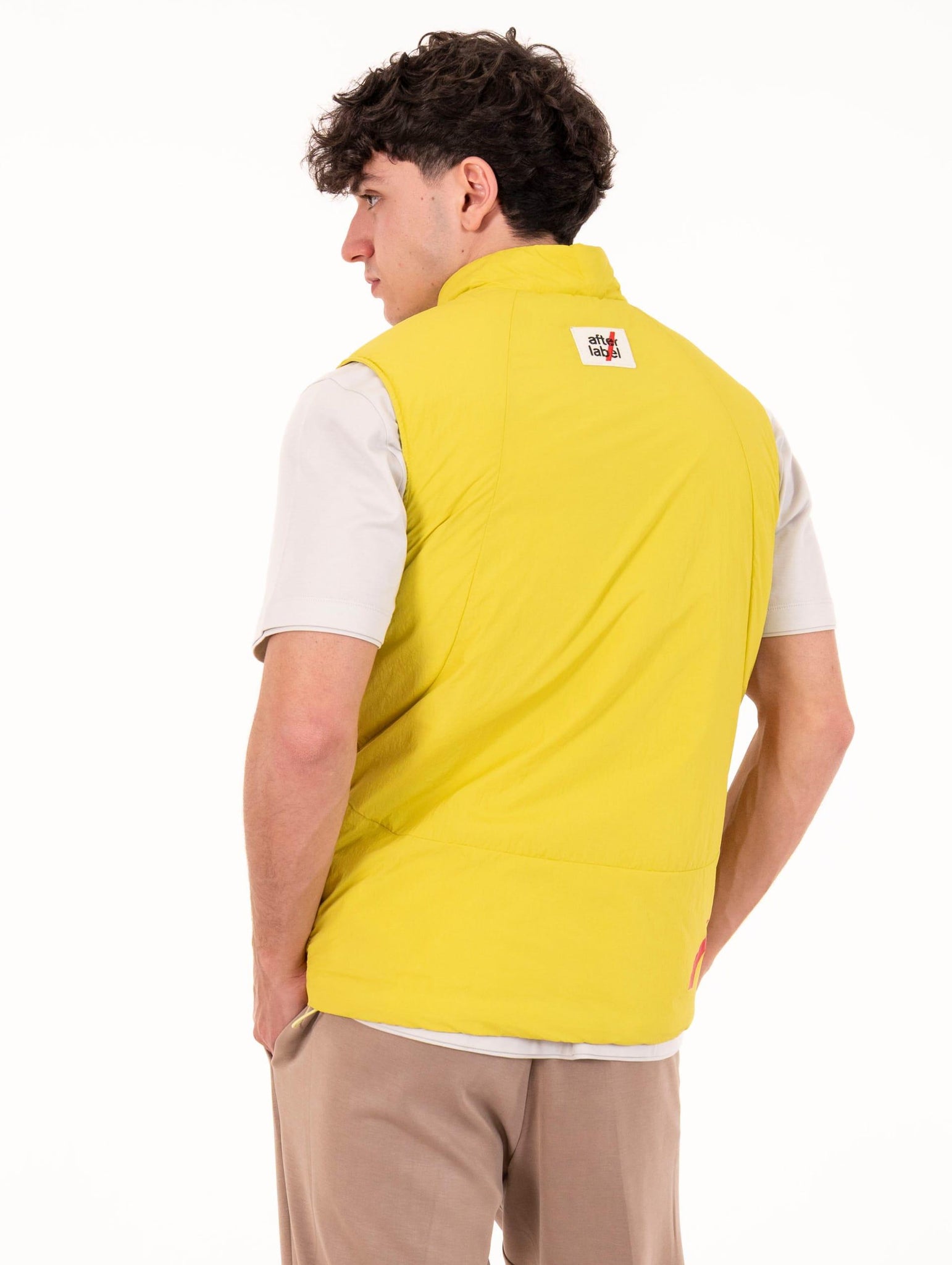 Gilet Aprica After Label in Tessuto Tecnico Giallo APRICATN112100 After Label