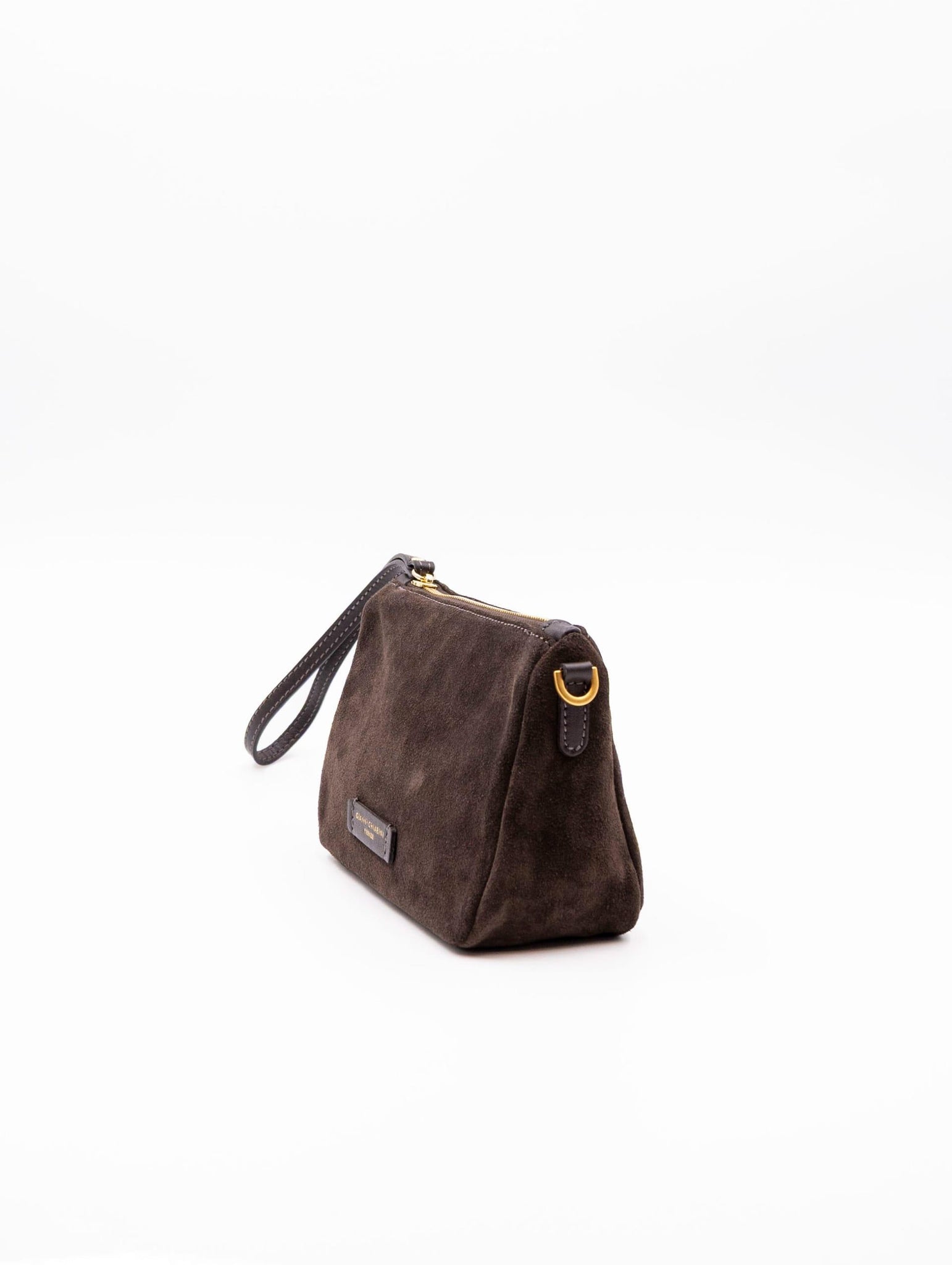 Minibag Nora Pouch Gianni Chiarini in Suede Moka BS10224CM-PL974 Gianni Chiarini