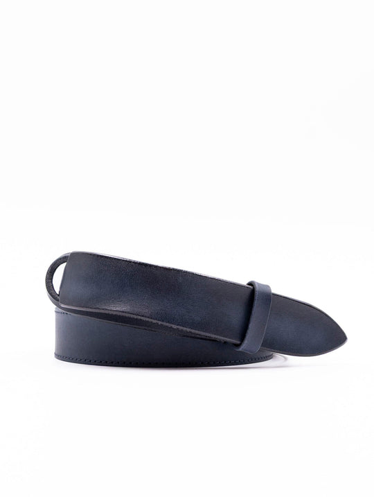 Cintura Nobuckle Orciani in Pelle Dive Blu