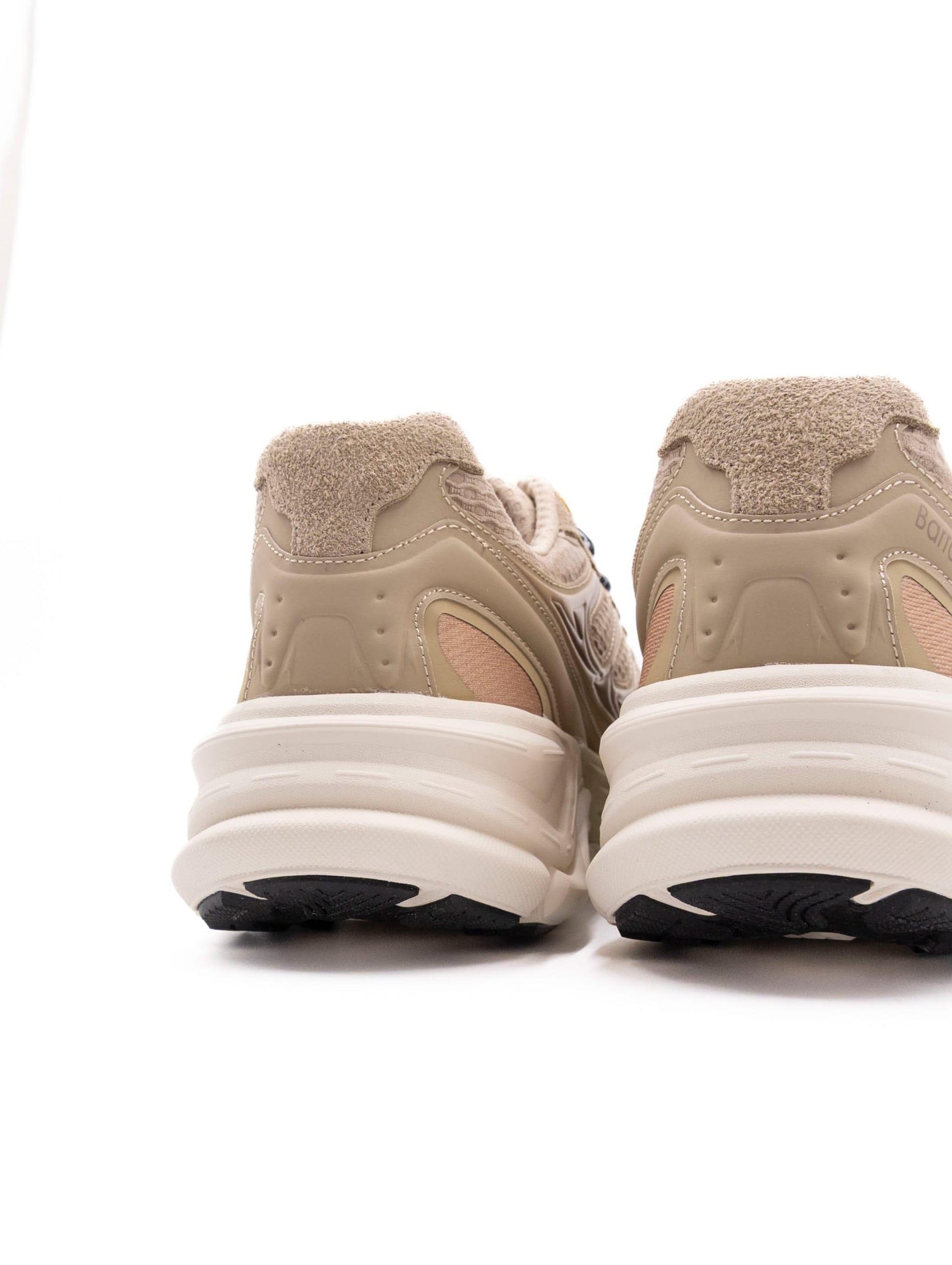 Sneakers Barracuda Round One in Tessuto e Pelle Sabbia e Tortora BU3595060 Barracuda