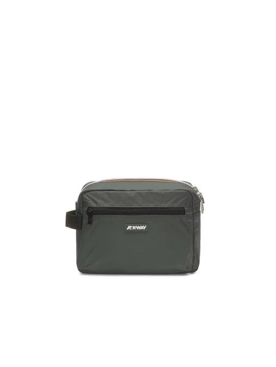 K-Way Travel Beauty Case in Green Technical Fabric