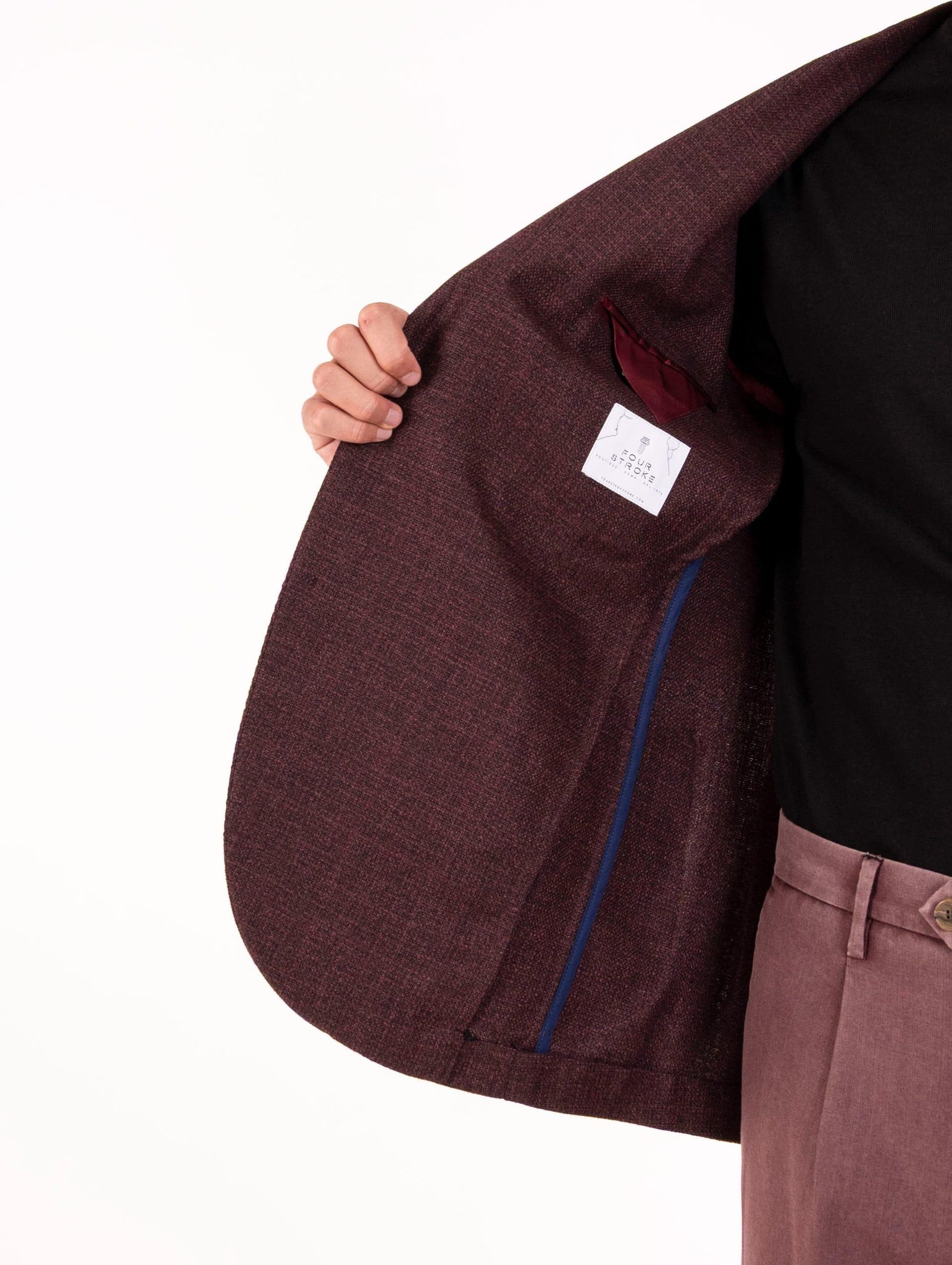 Giacca Sartoriale Four Stroke in Lana Vergine Prugna WEEKEND2/13136456 Four Stroke