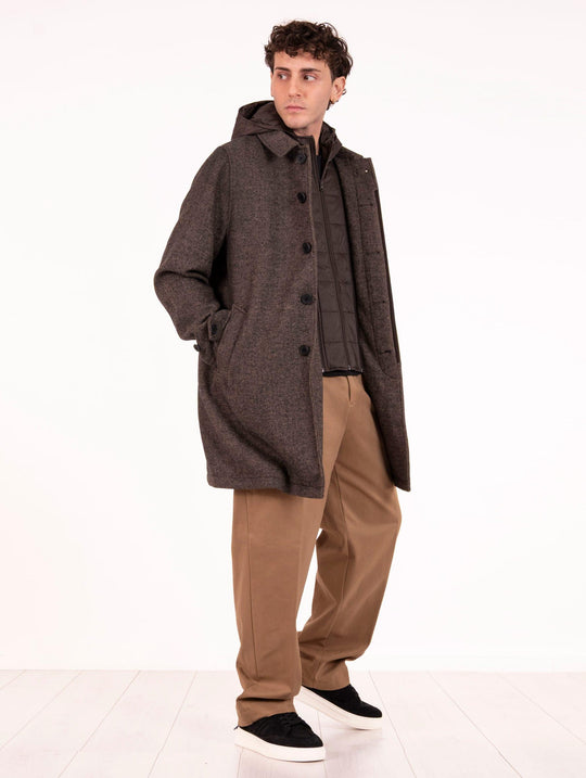 Cappotto Martinez AT.P.CO. in Lana Spigata Testa di Moro