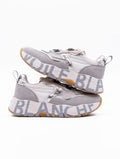 Sneakers Club105 Voile Blanche in Suede e Nylon Grigio e Argento
