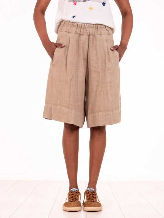 Myths Rope Linen Bermuda Shorts