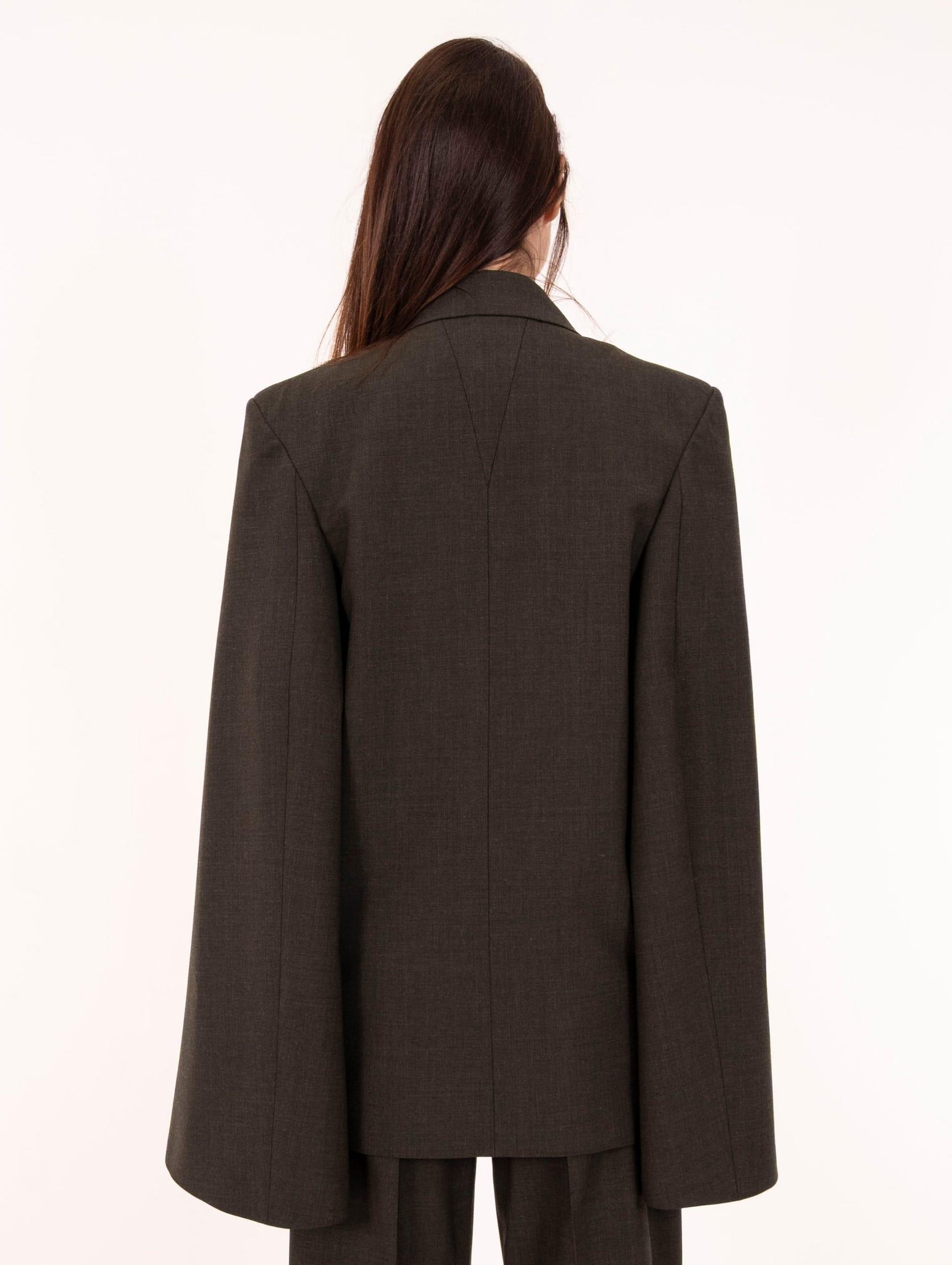 Blazer Circus Hotel Military Glam in Lana Vergine Verde H5WV20S84 Circus Hotel