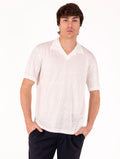 Polo Eleventy Milano Platinum in Lino Bianca
