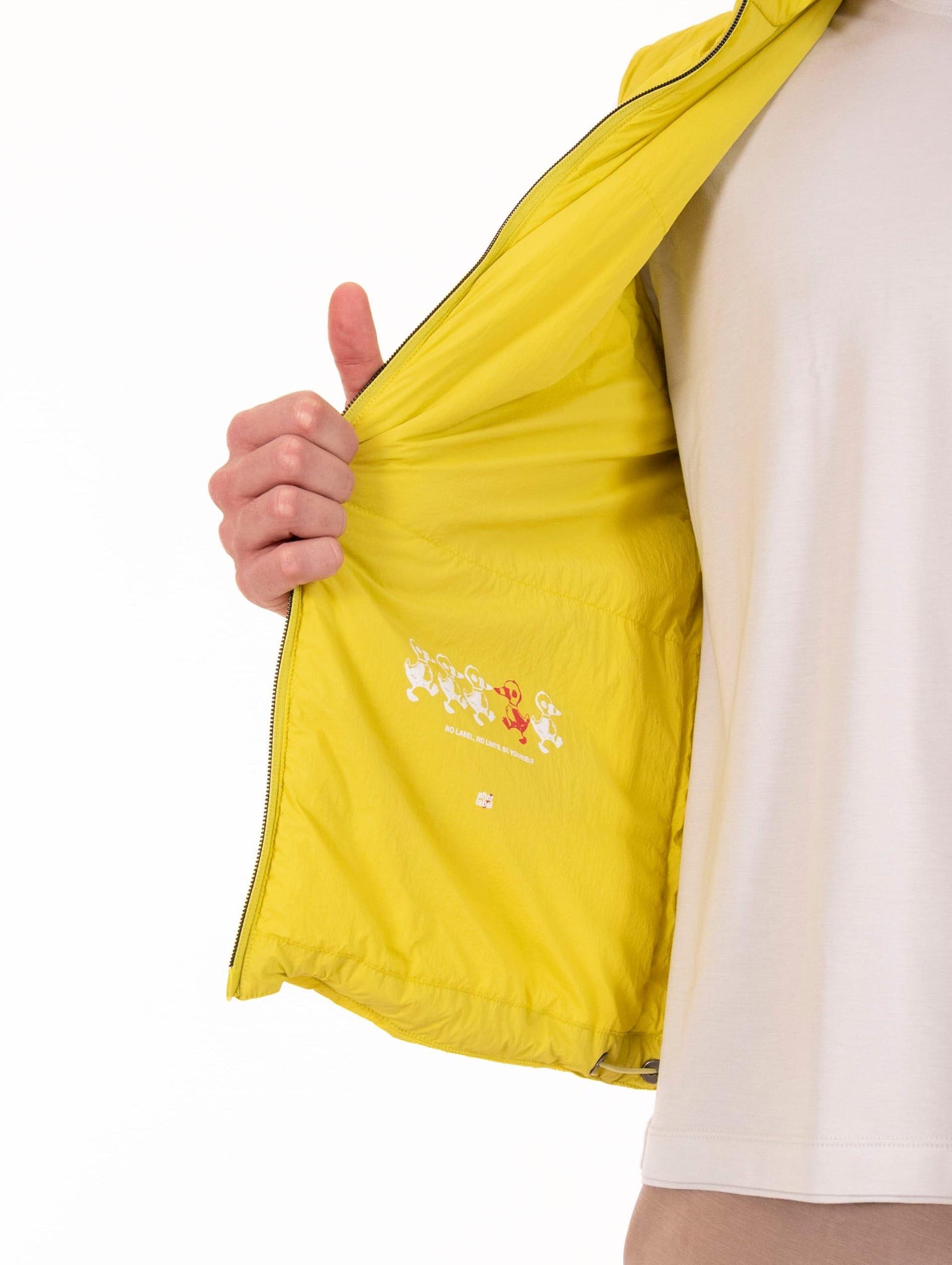 Gilet Aprica After Label in Tessuto Tecnico Giallo APRICATN112100 After Label