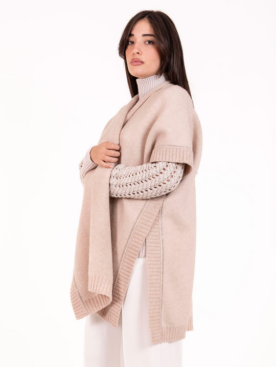 Soft Mantella D.Exterior in Lana Bouclè Beige