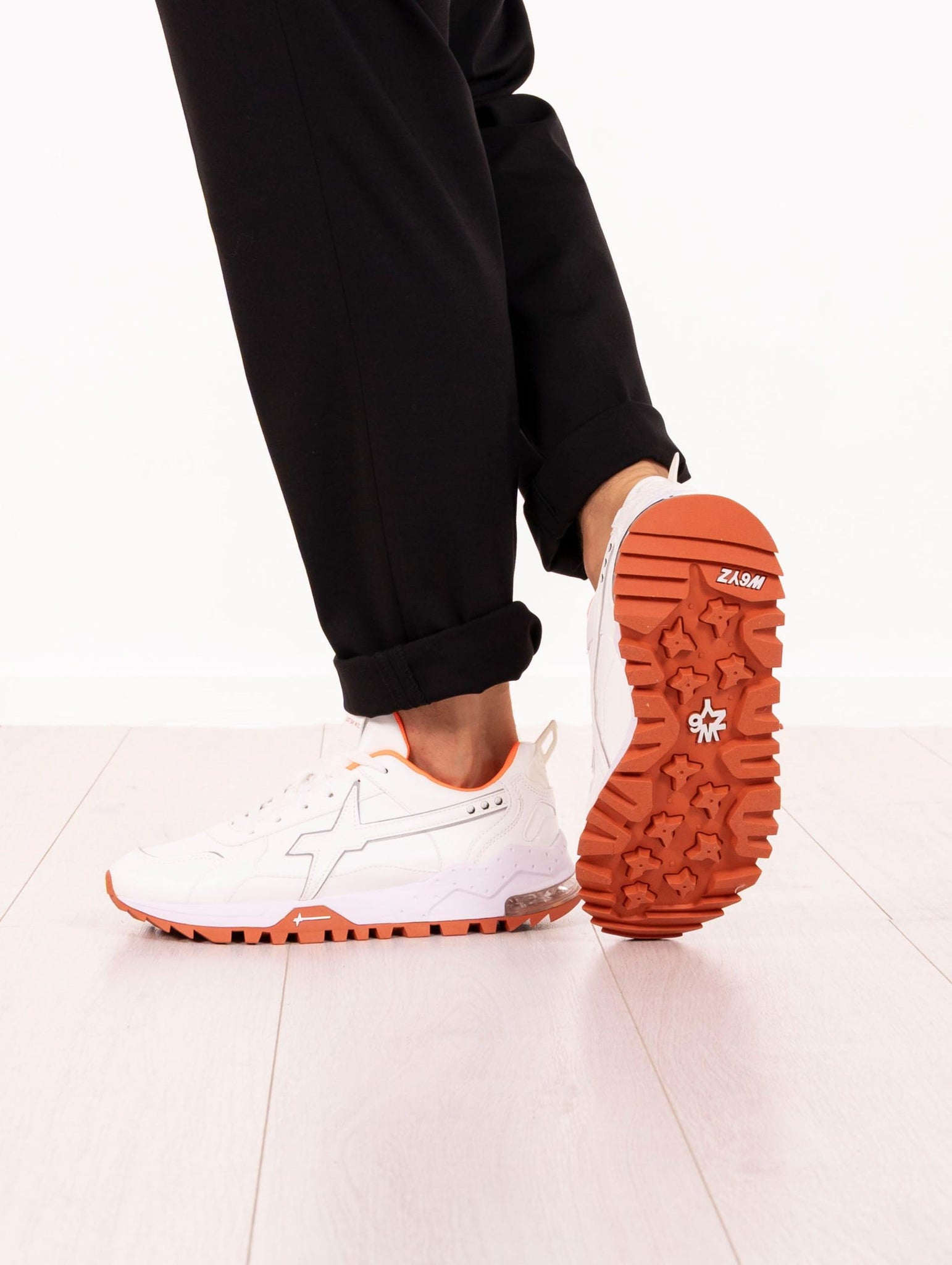 Sneakers Breeze3-M W6YZ Bianca e Arancio BREEZE3GOLFLINEWHITE-ORANGE W6YZ