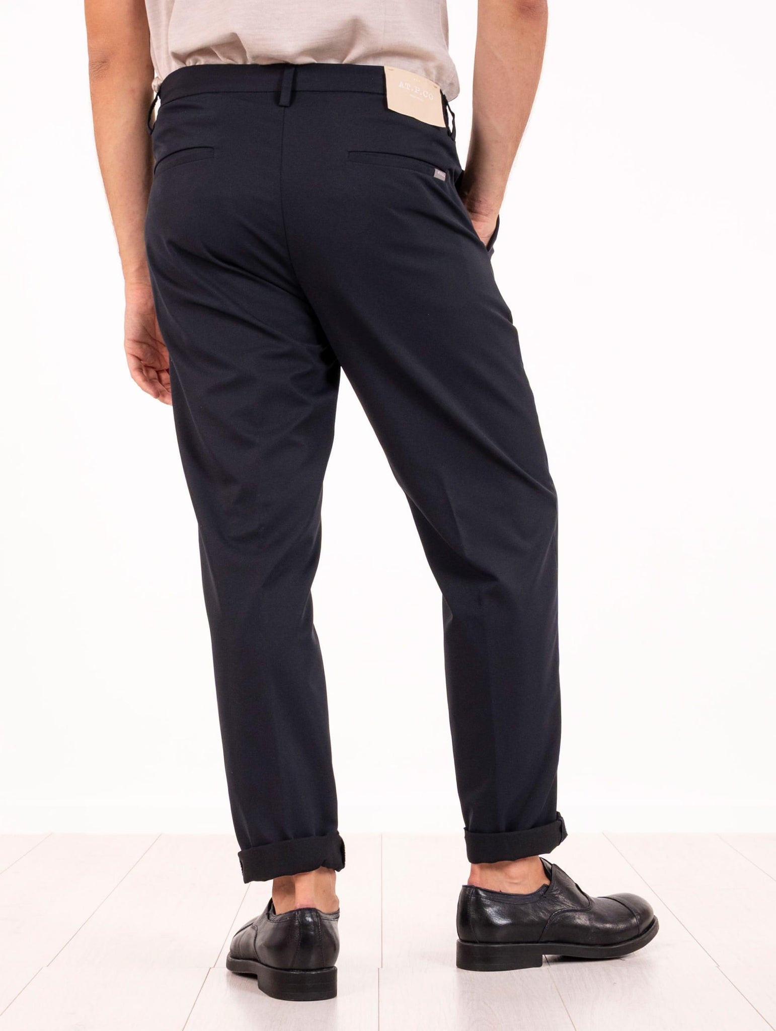 Pantalone AT.P.CO. in Tessuto Tecnico Blu BERLINO563PL050799 AT.P.CO