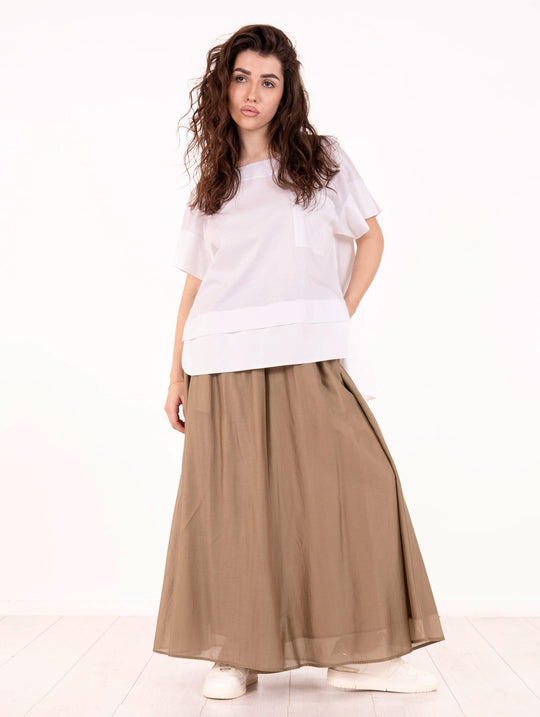 T-shirt Meimeij in Cotone Bianco