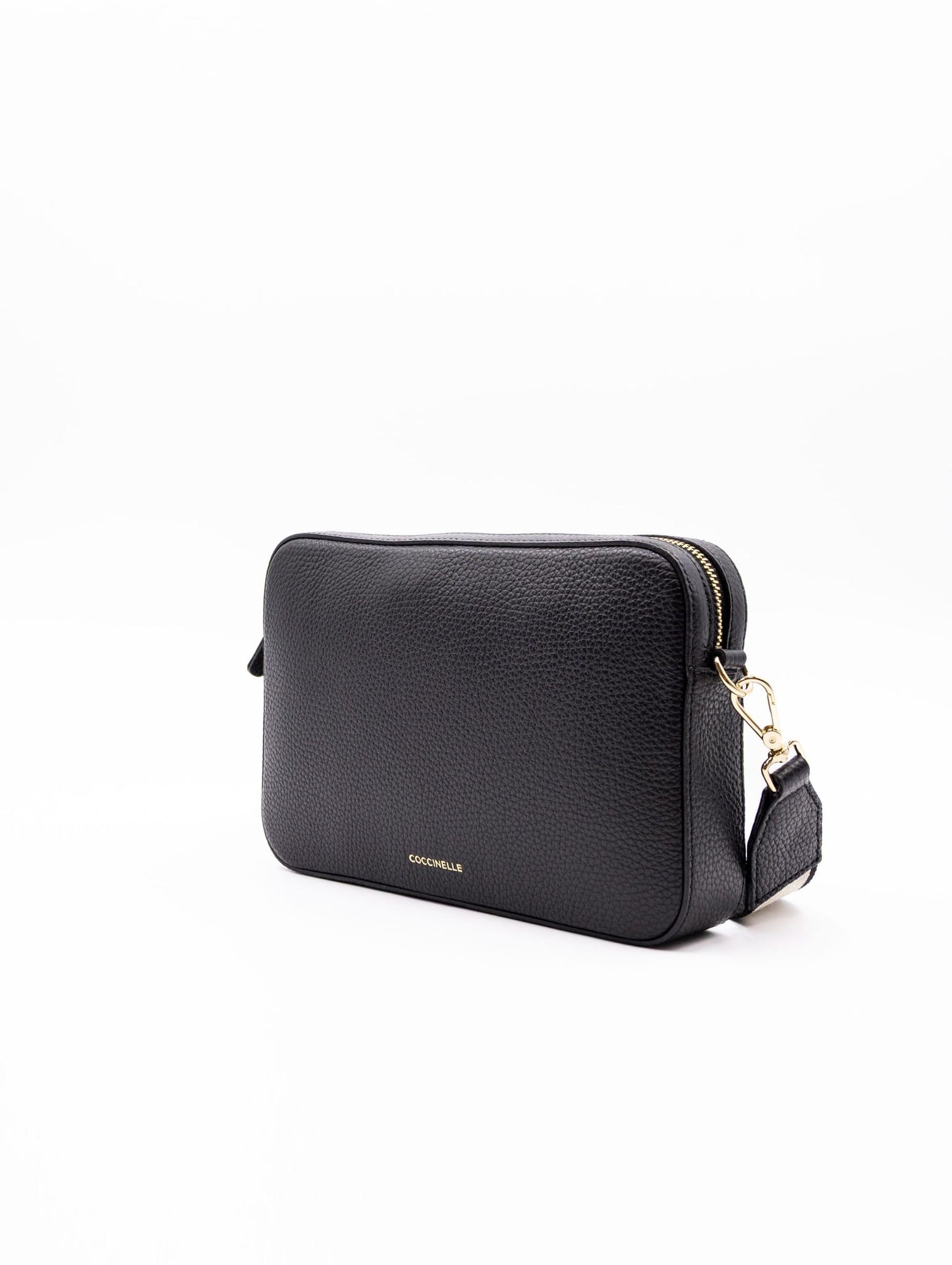 Minibag Tebe Small Coccinelle in Pelle Martellata Nero E5MN5520101001 Coccinelle