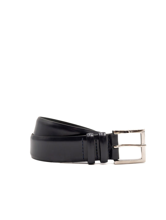 Orciani Calf Gürtel aus glattem Leder Blau